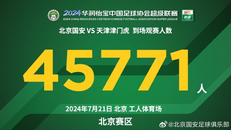 感谢来到现场的45771名球迷，征途还在继续！7月26日，深圳见！